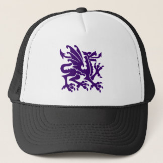 Heraldic Dragon 01 - Tief Lila Truckerkappe
