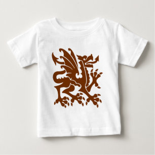 Heraldic Dragon 01 - Walnut Baby T-shirt