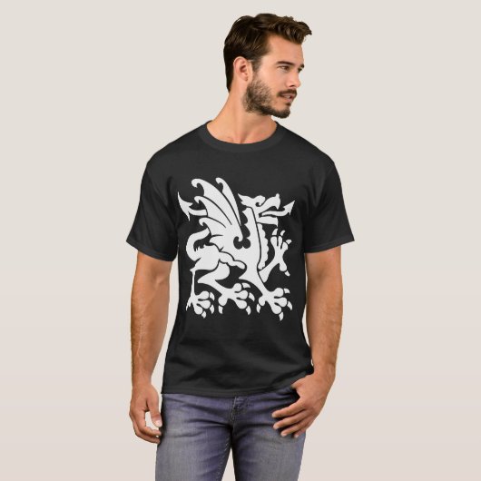 Heraldic Dragon 01 - White T-Shirt (Vorne ganz)