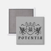 Heraldic Dragon Blazon Magnet (Vorderseite/Rückseite)