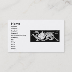 Heraldic Dragon Business Card Visitenkarte