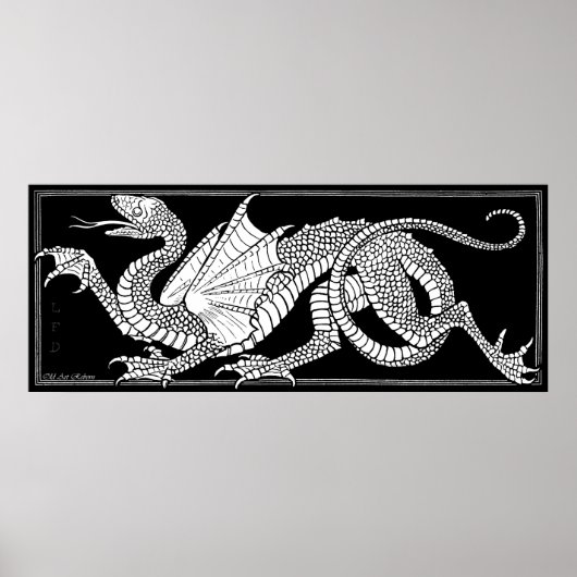 Heraldic Dragon Poster (Vorne)