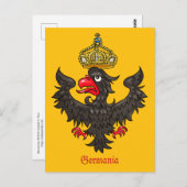 Heraldic Eagle Postkarte (Vorne/Hinten)