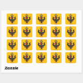 Heraldic Eagle Quadratischer Aufkleber (Blatt)