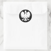 Heraldic Eagle Runder Aufkleber (Tasche)