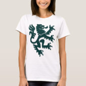 Heraldic Lion 01 - Dunkelgrün T-Shirt (Vorderseite)