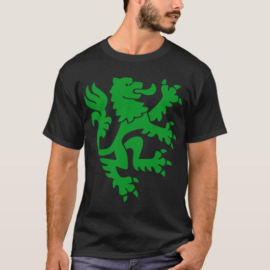 Heraldic Lion 01 - Gras Green T-Shirt (Vorderseite)