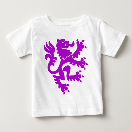 Heraldic Lion 01 - Lila Baby T-shirt (Vorderseite)