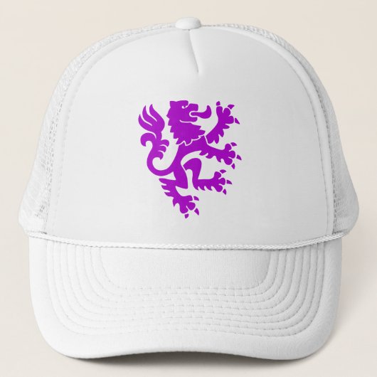 Heraldic Lion 01 - Lila Truckerkappe (Vorderseite)