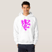 Heraldic Lion 01 - Magenta Hoodie (Vorne ganz)