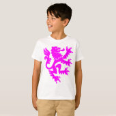 Heraldic Lion 01 - Magenta T-Shirt (Vorne ganz)