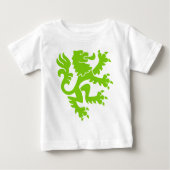 Heraldic Lion 01 - Martian Green Baby T-shirt (Vorderseite)