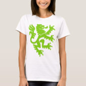 Heraldic Lion 01 - Martian Green T-Shirt (Vorderseite)