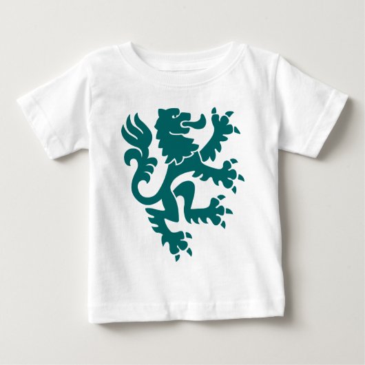 Heraldic Lion 01 - Moss Green Baby T-shirt (Vorderseite)