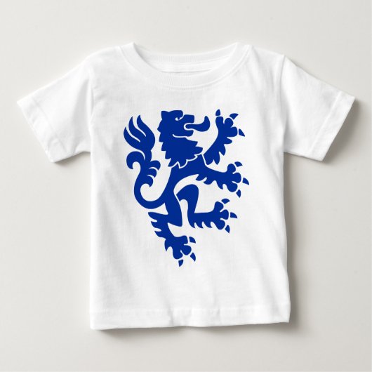Heraldic Lion 01 - Navy Blue Baby T-shirt (Vorderseite)