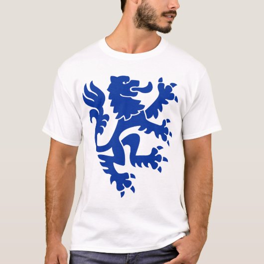 Heraldic Lion 01 - Navy Blue T-Shirt (Vorderseite)