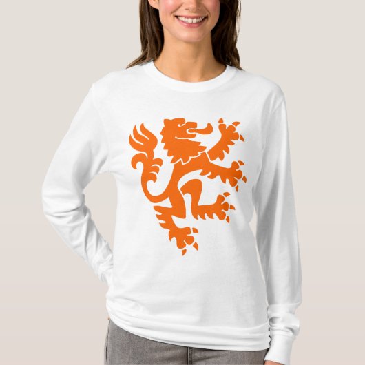 Heraldic Lion 01 - Orange T-Shirt (Vorderseite)