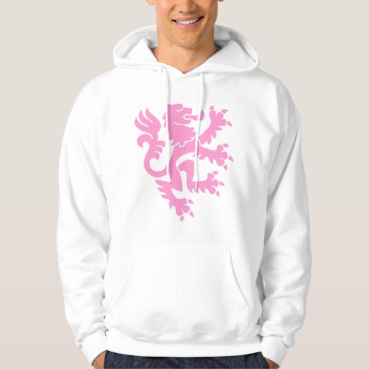 Heraldic Lion 01 - Rosa Hoodie (Vorderseite)
