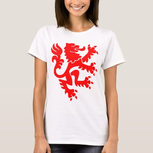 Heraldic Lion 01 - Rot T-Shirt (Vorderseite)