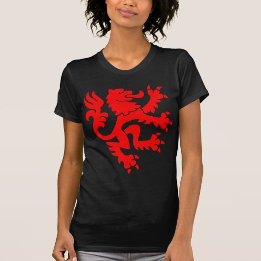 Heraldic Lion 01 - Rot T-Shirt (Vorderseite)