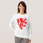 Heraldic Lion 01 - Rot T-Shirt (Vorne ganz)