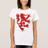Heraldic Lion 01 - Ruby Red T-Shirt (Vorderseite)