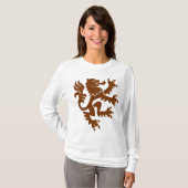 Heraldic Lion 01 - Walnut T-Shirt (Vorne ganz)