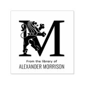 Heraldic Lion Stdg Over Single Erstnamenbuch Permastempel (Design)