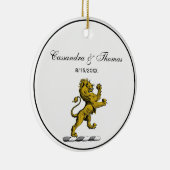 Heraldic Lion Stehendes Wappen Emblem C Keramikornament (Rechts)