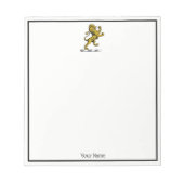 Heraldic Lion Stehendes Wappen Emblem C Notizblock (Vorderseite)