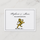 Heraldic Lion Stehendes Wappen Emblem C Visitenkarte (Vorderseite)