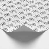 Heraldic Lion Stehendes Wappen Emblem Geschenkpapier (Ecke)