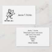 Heraldic Lion Stehendes Wappen Emblem Visitenkarte (Vorne/Hinten)