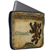 Heraldic Rampant Lion Custom Laptopschutzhülle (Vorne Rechts)