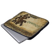 Heraldic Rampant Lion Custom Laptopschutzhülle (Vorne Knopf)