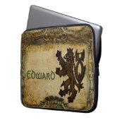 Heraldic Rampant Lion Custom Laptopschutzhülle (Vorderseite Links)