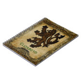 Heraldic Rampant Lion Custom Notizblock (Linke Seite)