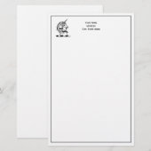 Heraldic Unicorn Head Coat of Arms Emblem Briefpapier (Vorne/Hinten)