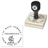 Heraldic Unicorn Head Coat of Arms Emblem Gummistempel (Stempel)