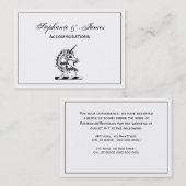 Heraldic Unicorn Head Coat of Arms Emblem Visitenkarte (Vorne/Hinten)