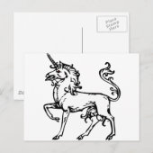 Heraldic Unicorn Postkarte (Vorne/Hinten)