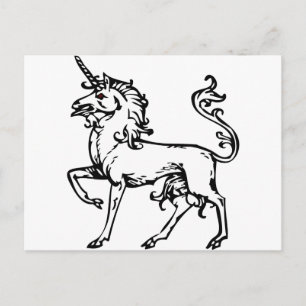 Heraldic Unicorn Postkarte