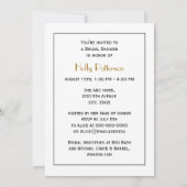 Heraldic Vintag Stylized Peacock auf Kronen C Einladung (Rückseite)