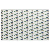 Heraldic Vintag Stylized Peacock auf Kronen C Stoff (Fat Quarter (45,7 x 55,9 cm))