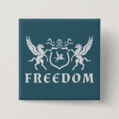 Heraldic White Pegasus Button (Vorderseite)