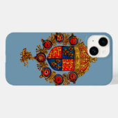 Heraldik mit Krone  Case-Mate iPhone Hülle (Rückseite (Horizontal))