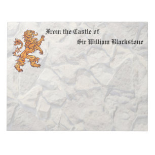 Heraldische Löwensteinmauer Notizblock