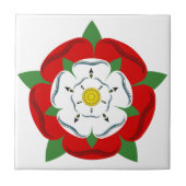 Heraldische Rose Fliese (Vorderseite)