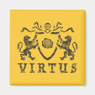 Heraldische Rose und Löwe-Magnet Magnet