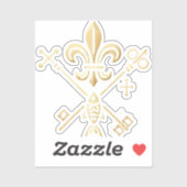 Heraldische Symbole  Aufkleber (Blatt)